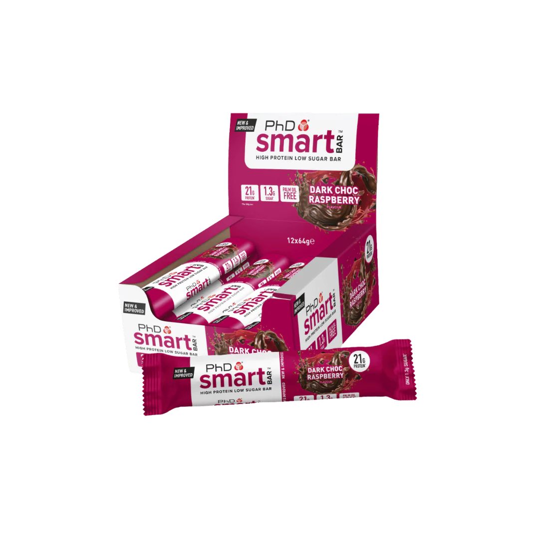 PhD Smart Bar Dark Choc Raspberry Protein Bars