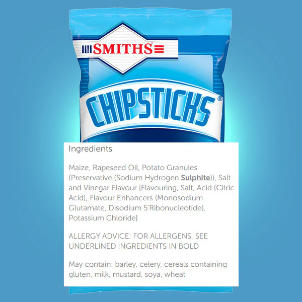 Smiths Chipsticks Salt N' Vinegar Flavour Crisps - Image 2