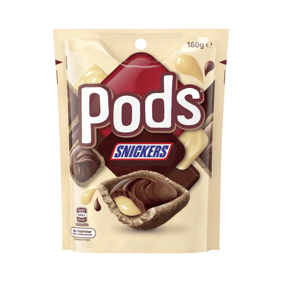 Snickers Milk Chocolate Pods 160g