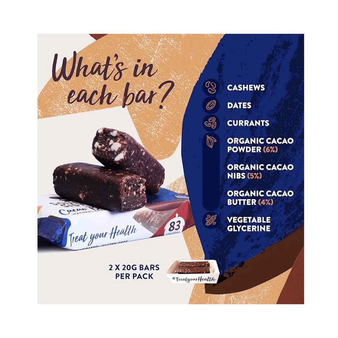 Squirrel Sisters Raw Snack Cacao Brownie Bars - Image 2