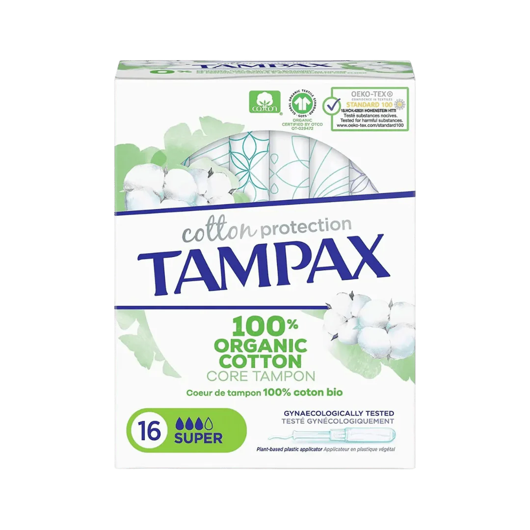 Tampax Cotton Protect Tampons Super