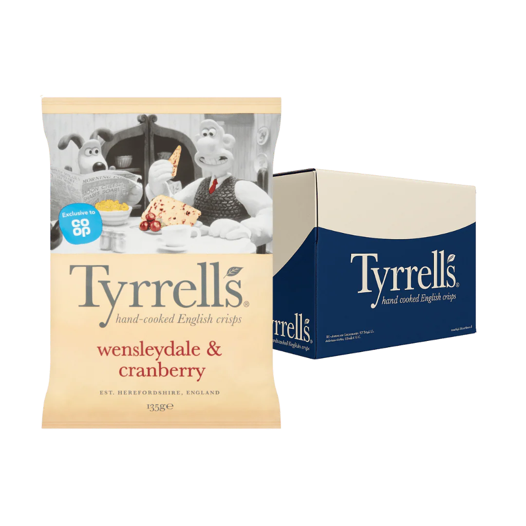 Tyrrell's Wensleydale & Cranberry Potato Crisps