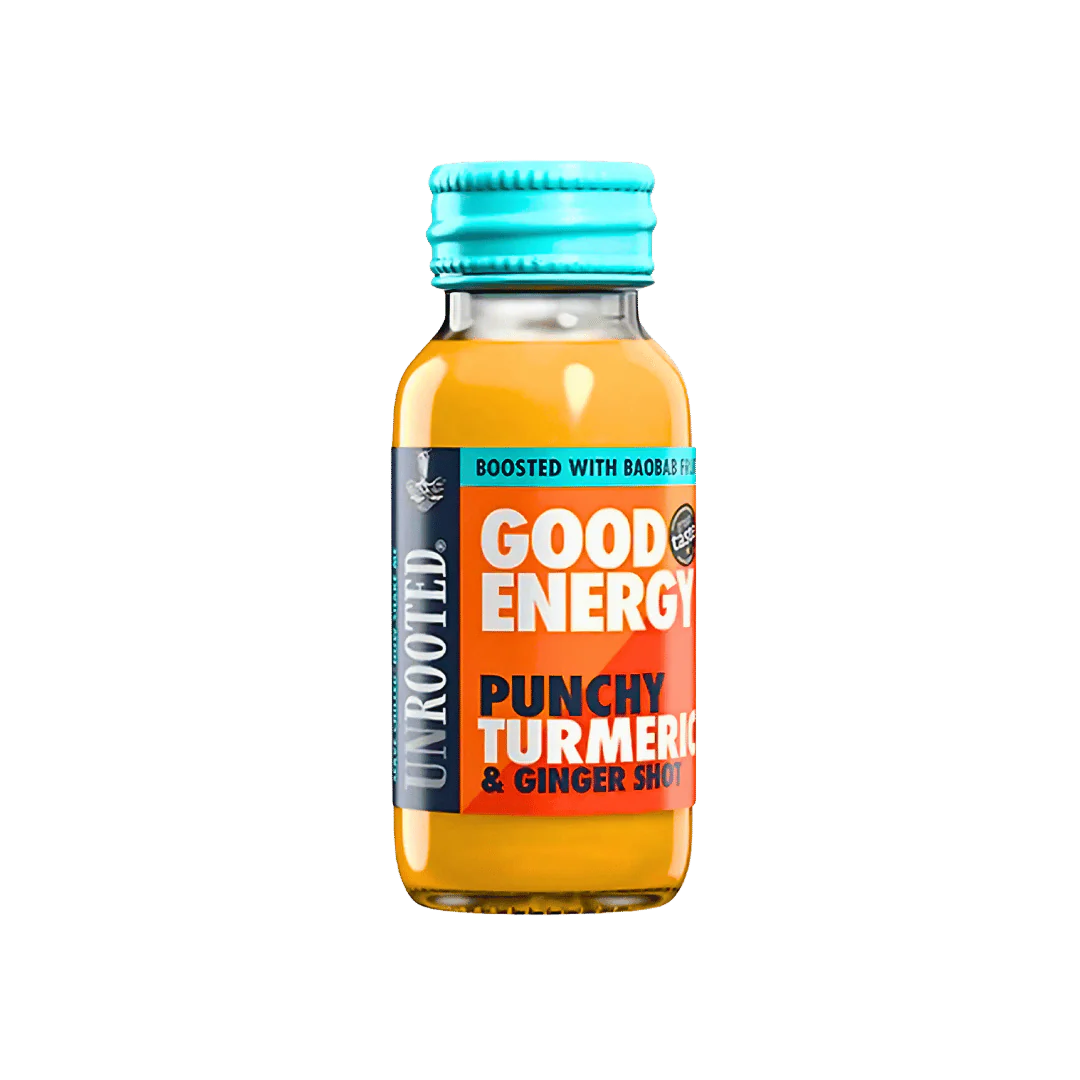 Unrooted Good Energy Punchy Turmeric and Ginger Shot
