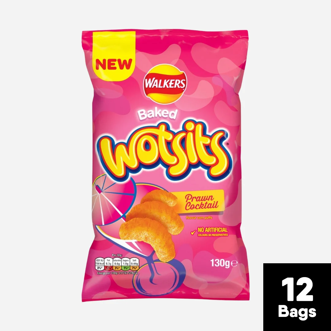 Walkers Baked Wotsits Prawn Cocktail Crisps