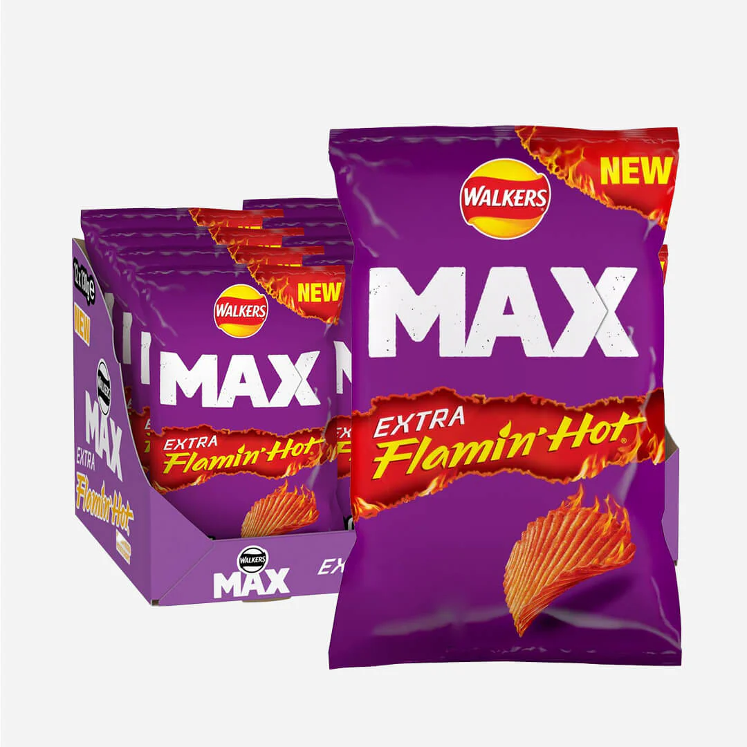 Walkers Max Extra Flamin' Hot Crisps