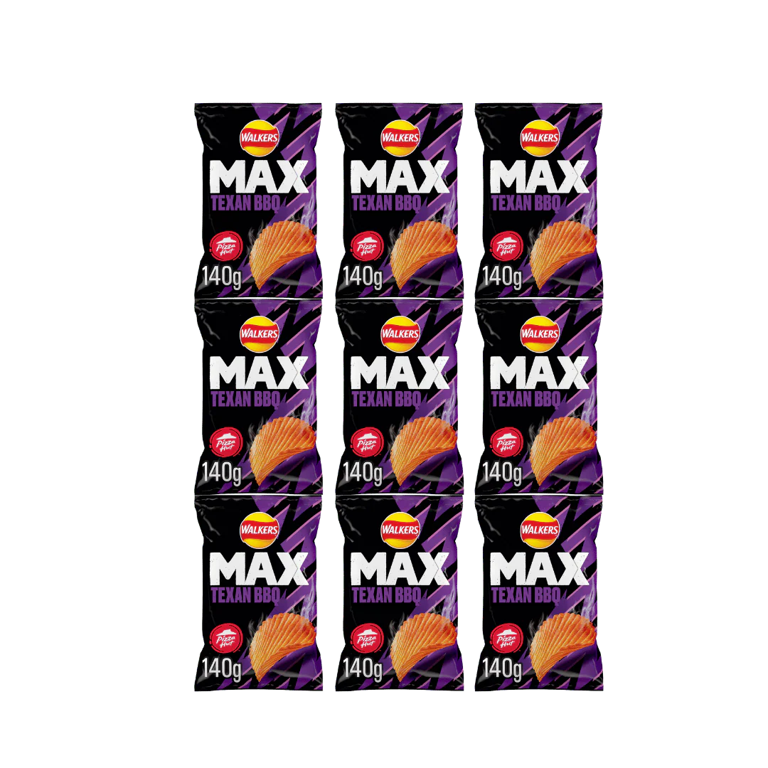 Walkers Max Texan BBQ Pizza Hut Crisps