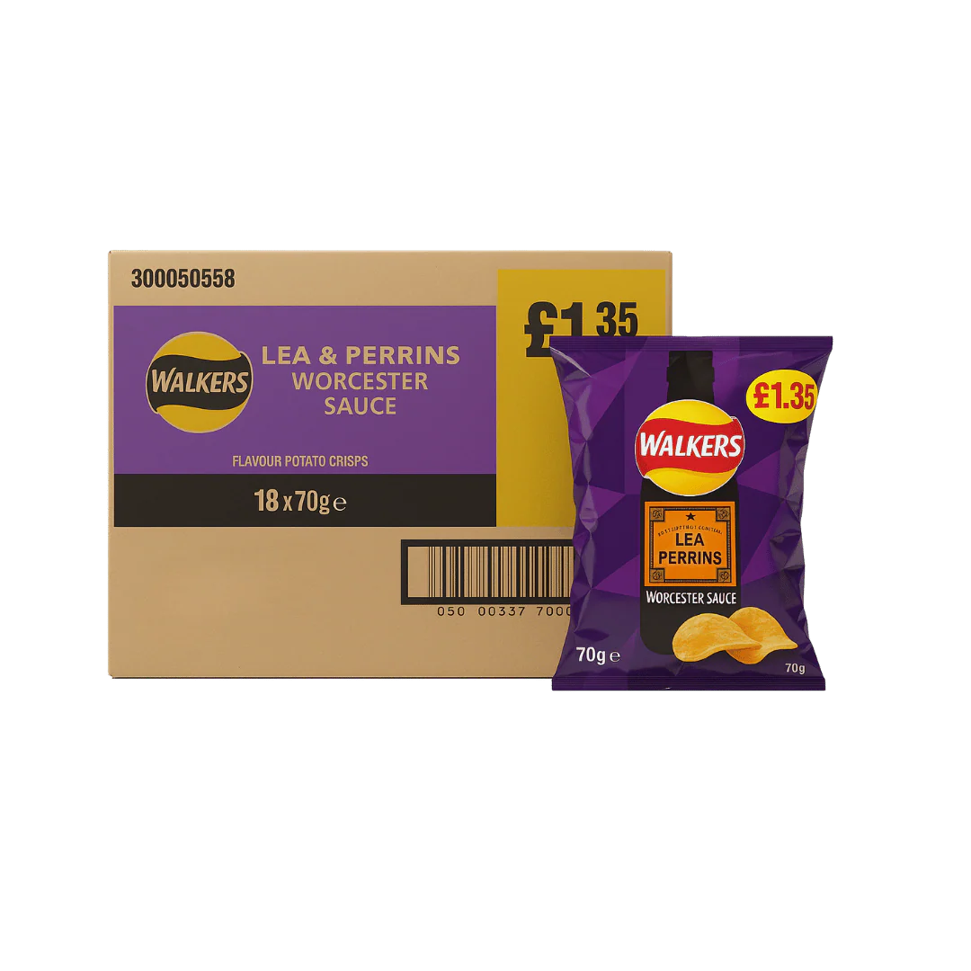 Walkers Lea & Perrins Worcester Sauce Crisps
